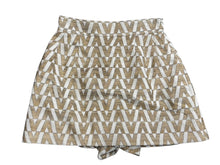 画像をギャラリービューアに読み込む, 新品未使用 Valentino ヴァレンティノ VLOGO ミニスカート RB3RF0Z14FY ゴールド ホワイト サイズ6 中古 4b008803