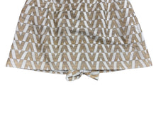 画像をギャラリービューアに読み込む, 新品未使用 Valentino ヴァレンティノ VLOGO ミニスカート RB3RF0Z14FY ゴールド ホワイト サイズ6 中古 4b008803