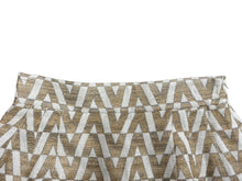 画像をギャラリービューアに読み込む, 新品未使用 Valentino ヴァレンティノ VLOGO ミニスカート RB3RF0Z14FY ゴールド ホワイト サイズ6 中古 4b008803