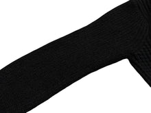 画像をギャラリービューアに読み込む, 極美品 SACAI サカイ パターン編 モヘヤ混 セーター 長袖ニット 23-06851 ブラック サイズ1 中古 4b008809