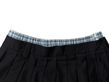 画像をギャラリービューアに読み込む, 新品未使用 MIUMIU ミュウミュウ プリーツ バタヴィア ミニスカート MG2388 サイズ36 ネイビー チェック柄 レイヤード 中古 4b008821