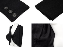 画像をギャラリービューアに読み込む, 極美品 CHANEL シャネル ツイード ジャケット P44296V12297 サイズ 38 ブラック ウール ナイロン 中古 4b008849