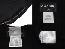 画像をギャラリービューアに読み込む, 極美品 CHANEL シャネル ツイード ジャケット P44296V12297 サイズ 38 ブラック ウール ナイロン 中古 4b008849