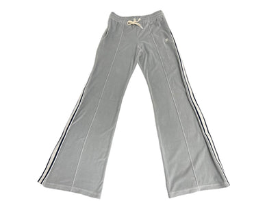 極美品 CELINE セリーヌ トラックスーツパンツ ベルベットジャージー サイズS RP066748Q グレー ネイビー アイボリー 中古 4b008853