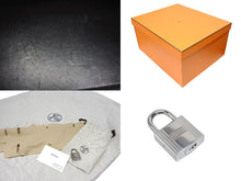 Load image into Gallery viewer, 新品同様 HERMES エルメス オータクロア40 カーゴ ハンドバッグ トワルアッシュ ヴォーエバーカーフ エクリュ ブラック Z刻印 2021年 SV金具 中古 4b008862