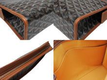 画像をギャラリービューアに読み込む, 極美品 GOYARD ゴヤール ジュバンスMM ポーチ クラッチバッグ ゴヤールディンキャンバス カーフスキン ブラウン 中古 4b008881
