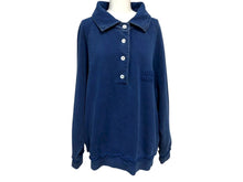 画像をギャラリービューアに読み込む, MIUMIU ミュウミュウ ポロシャツ スウェット コットン ブルー サイズXS 美品 中古 4b008884