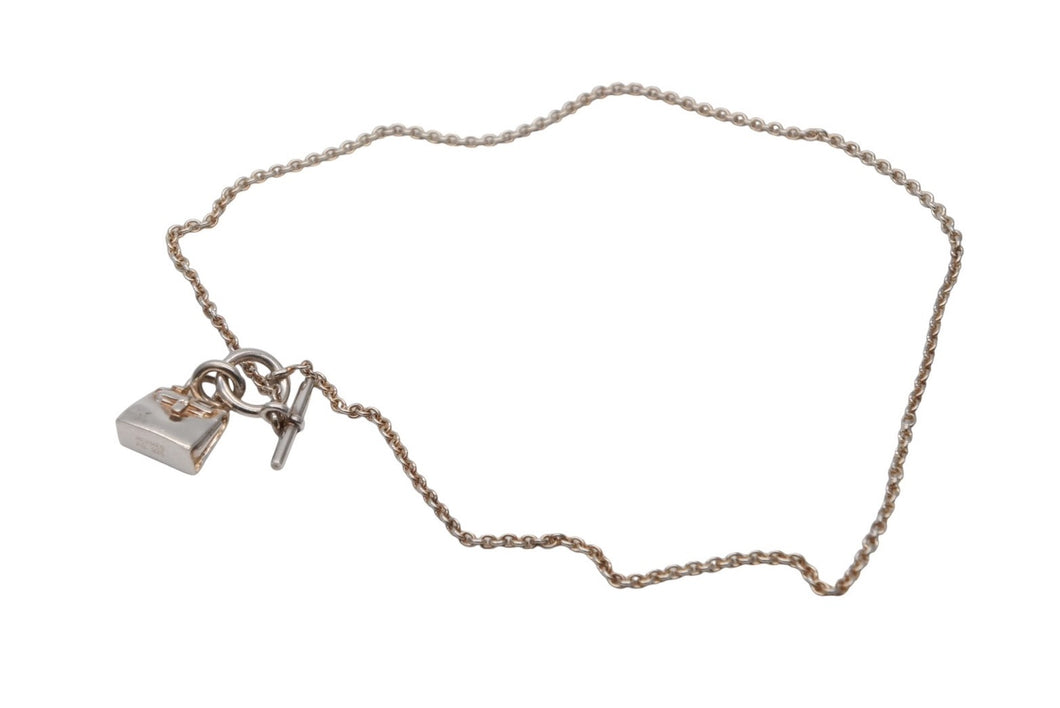 HERMES エルメス ネックレス チョーカー アミュレットケリー ネックレス 12.5g シルバー925 美品 中古 4b008891