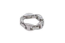 Load image into Gallery viewer, HERMES エルメス リング 指輪 ヴィンテージ サイズ10号 ルナパーク シルバー925 6.4g 美品 4b008892