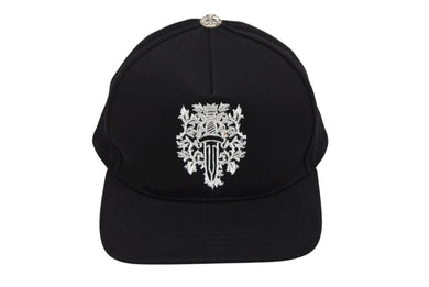 新品未使用 CHROME HEARTS クロムハーツ キャップ ヴィンダガー 刺繍 クロスボール シルバー 925 ブラック ホワイト 中古 4b008896