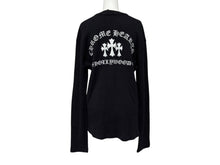 Load image into Gallery viewer, 極美品 CHROME HEARTS クロムハーツ SAILIN ON THRML サーマル長袖Tシャツ サイズM ブラック セメタリークロス刺繍 中古 4b008915