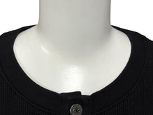 Load image into Gallery viewer, 極美品 CHROME HEARTS クロムハーツ SAILIN ON THRML サーマル長袖Tシャツ サイズM ブラック セメタリークロス刺繍 中古 4b008915