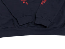 Load image into Gallery viewer, CHROME HEARTS クロムハーツ パーカー フーディ フローラル ホースシュープリント ネイビー レッド サイズXL 美品 中古 4c069628