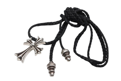 CHROME HEARTS クロムハーツ CH CRS SML CL W/LACESTPPRV1 スモールCHクロス ボロチップブレイド ネックレス 重量約40.4g