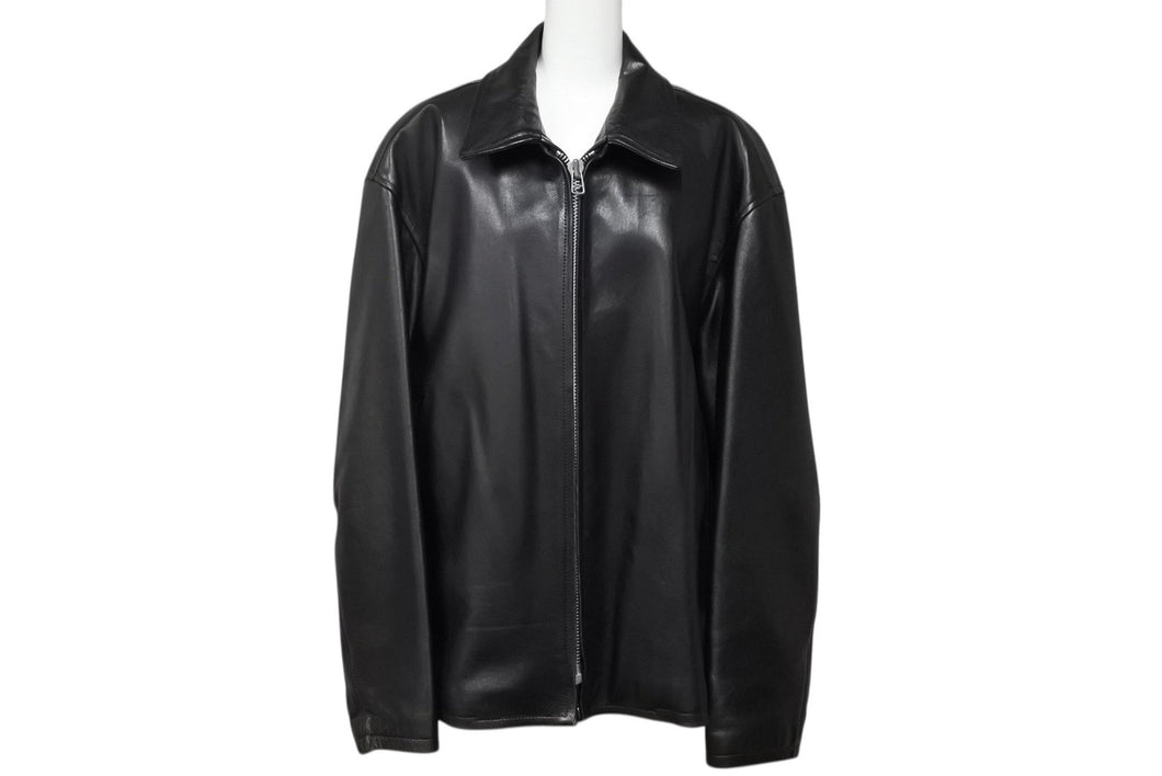 Yohji Yamamoto POUR HOMME ヨウジヤマモトプールオム 1991AW 杖村さえ子 ピンナップガール レザージャケット サイズM 美品 中古 4b008950