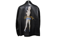 画像をギャラリービューアに読み込む, Yohji Yamamoto POUR HOMME ヨウジヤマモトプールオム 1991AW 杖村さえ子 ピンナップガール レザージャケット サイズM 美品 中古 4b008950