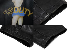 画像をギャラリービューアに読み込む, Yohji Yamamoto POUR HOMME ヨウジヤマモトプールオム 1991AW 杖村さえ子 ピンナップガール レザージャケット サイズM 美品 中古 4b008950