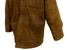 画像をギャラリービューアに読み込む, L.L.Bean エルエルビーン レザージャケット コート U.S.A製 レザー コットン ブラウン サイズM 美品 中古 4b008982