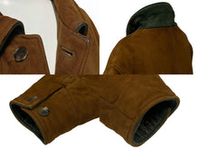 画像をギャラリービューアに読み込む, L.L.Bean エルエルビーン レザージャケット コート U.S.A製 レザー コットン ブラウン サイズM 美品 中古 4b008982