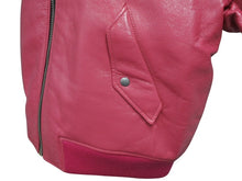 画像をギャラリービューアに読み込む, 新品未使用 PRADA プラダ 21AW Oversized Nappa Leather Bomber Jacket ボンバージャケット 58A079 サイズ38 ピンク 中古 4b008986