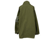 画像をギャラリービューアに読み込む, 極美品 SACAI サカイ ミリタリージャケット MA1 ドッキング 23-03239M コットン ナイロン カーキ オレンジ サイズ3 中古 4b009022