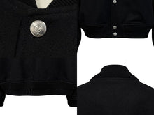 画像をギャラリービューアに読み込む, 極美品 Christian Dior クリスチャンディオール 24SS Varsity Jacket スタジャン 443L430A6105 サイズ54 スウェード ブラック 中古 4b009025