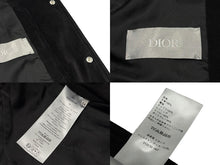 画像をギャラリービューアに読み込む, Christian Dior クリスチャンディオール スウェードジャケット 013L428A0444 サイズ54 ロゴテープ ブラック レザー 美品 中古 4b009026