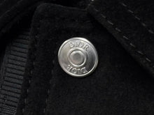 画像をギャラリービューアに読み込む, Christian Dior クリスチャンディオール スウェードジャケット 013L428A0444 サイズ54 ロゴテープ ブラック レザー 美品 中古 4b009026