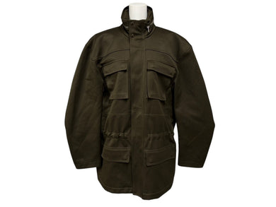 極美品 PHOEBE PHILO フィービーファイロ ジャケット BV04 CO2226 709DK スロバキア製 コットン カーキ シルバー金具 サイズ38 中古 4b009027