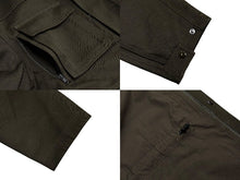 画像をギャラリービューアに読み込む, 極美品 PHOEBE PHILO フィービーファイロ ジャケット BV04 CO2226 709DK スロバキア製 コットン カーキ シルバー金具 サイズ38 中古 4b009027