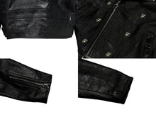 Load image into Gallery viewer, 極美品 CELINE セリーヌ ダブルライダースジャケット 2EK84132038 NO イタリア製 牛革 ブラック シルバー金具 サイズ56 中古 4b009029