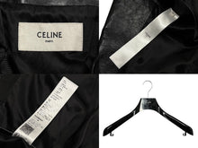 Load image into Gallery viewer, 極美品 CELINE セリーヌ ダブルライダースジャケット 2EK84132038 NO イタリア製 牛革 ブラック シルバー金具 サイズ56 中古 4b009029