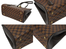 画像をギャラリービューアに読み込む, 極美品 LOUIS VUITTON ルイヴィトン リヴォリBB 2WAYバッグ N41152 ダミエ エベヌ ブラウン PVC レザー ゴールド金具 中古 4b009060