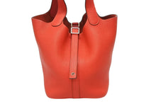 Load image into Gallery viewer, 極美品 HERMES エルメス ハンドバッグ ピコタンロックPM ルージュカザック トリヨンクレマンス シルバー金具 D刻印 中古 4b009069