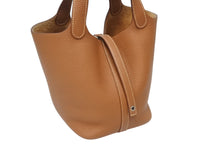 Load image into Gallery viewer, 極美品 HERMES エルメス ハンドバッグ ピコタンロックPM ゴールド トリヨンクレマンス シルバー金具 Y刻印 中古4b009070