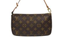 画像をギャラリービューアに読み込む, LOUIS VUITTON ルイヴィトン ポシェット アクセソワール アクセサリーポーチ M51980 モノグラム ブラウン レザー PVC 美品 中古 4b009077