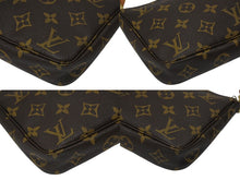 画像をギャラリービューアに読み込む, LOUIS VUITTON ルイヴィトン ポシェット アクセソワール アクセサリーポーチ M51980 モノグラム ブラウン レザー PVC 美品 中古 4b009077