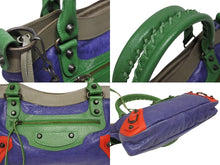 Load image into Gallery viewer, 極美品 BALENCIAGA バレンシアガ ザ ファースト 2WAYバッグ ハンドバッグ ショルダーバッグ 103208 レザー マルチカラー 中古 4b009089