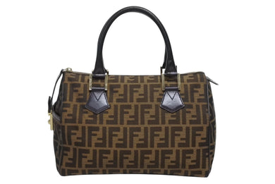FENDI フェンディ ALWAYS SHOPPER オールウェイズ ショッパー ハンドバッグ 8BH173 ズッカ ブラウン ゴールド金具 美品 中古 4b009091