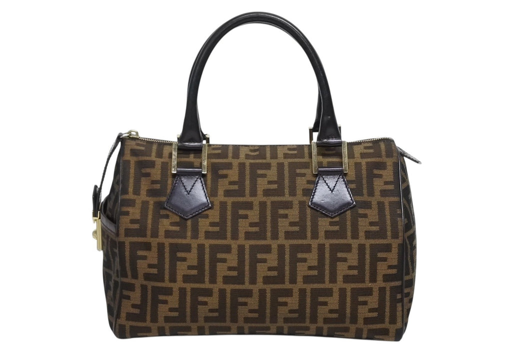 FENDI フェンディ ALWAYS SHOPPER オールウェイズ ショッパー ハンドバッグ 8BH173 ズッカ ブラウン ゴールド金具 美品 中古 4b009091