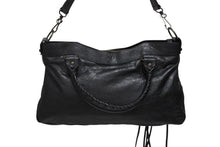 Load image into Gallery viewer, BALENCIAGA バレンシアガ ザ ファースト ハンドバッグ ショルダーバッグ ブラック レザー 103208 ブラック金具 美品 中古 4b009098
