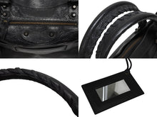 Load image into Gallery viewer, BALENCIAGA バレンシアガ ザ ファースト ハンドバッグ ショルダーバッグ ブラック レザー 103208 ブラック金具 美品 中古 4b009098
