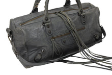 Load image into Gallery viewer, BALENCIAGA バレンシアガ THE TWIGGY ザ ツィギー 2WAYバッグ 128523 レザー グレー ガンメタ金具 美品 中古 4b009100