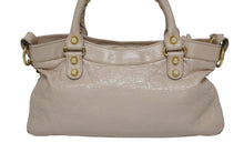 Load image into Gallery viewer, BALENCIAGA バレンシアガ ジャイアント ファースト 2WAYバッグ 285433 レザー ピンクベージュ ゴールド金具 美品 中古 4b009103