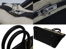 Load image into Gallery viewer, 新品未使用 HERMES エルメス ハンドバッグ K刻印 バーキン25 ブラック シルバー金具トゴ 中古 4b009117
