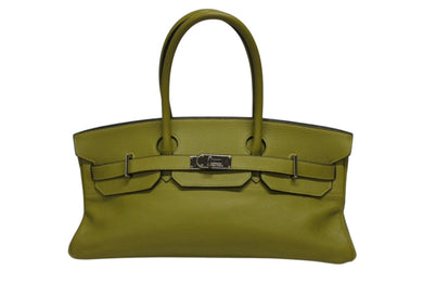 HERMES エルメス ゴルチェ期 ショルダーバーキン トリヨンクレマンス アニスグリーン □H刻印 ショルダーバッグ 美品 中古 4b009118