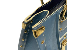 画像をギャラリービューアに読み込む, 極美品 LOUIS VUITTON ルイヴィトン スハリ ファビュロー トートバッグ ハンドバッグ M91813 ブルー 中古 4b009124