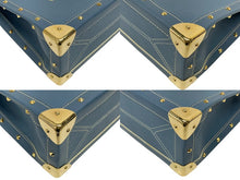 画像をギャラリービューアに読み込む, 極美品 LOUIS VUITTON ルイヴィトン スハリ ファビュロー トートバッグ ハンドバッグ M91813 ブルー 中古 4b009124