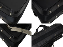画像をギャラリービューアに読み込む, CHRISTIAN DIOR クリスチャンディオール ガリアーノ期 ハードコア ショルダーバッグ ラインストーン レザー ブラック 美品 中古 4b009141