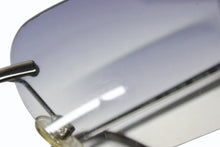 画像をギャラリービューアに読み込む, CHANEL シャネル リムレス サングラス 4085 c.124/7B サイズ62□15 120 カメリア ココマーク ブルー 美品 中古 4b009145